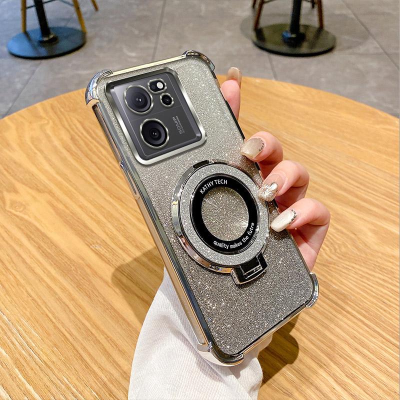 6D Shockproof Holder Ring Glitter Phone Case For Google Pixel 10 9 8 7 Pro Google Pixel 7 8 9 10 Pro XL 7A 8A 9A 5G Soft Cover