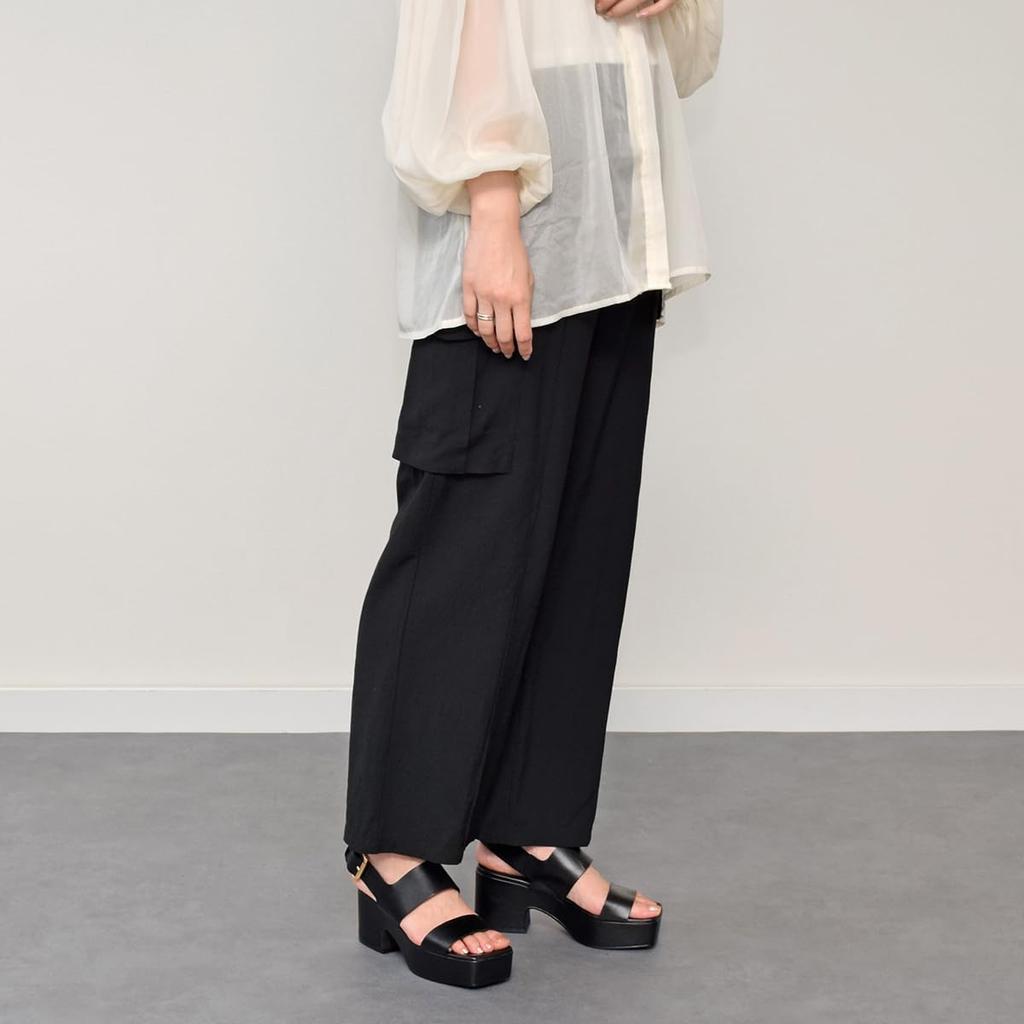 Сандалии на каблуке, толстая подошва, сандалии с двумя ремешками, черные, см [Carano] женские, 22,5