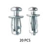 20pcs Jack Nuts Studs Tool Long Short Thin Drywall Nut Hollow Car M5 M6 Fasteners Screw Petal Nut Expansion Sheet