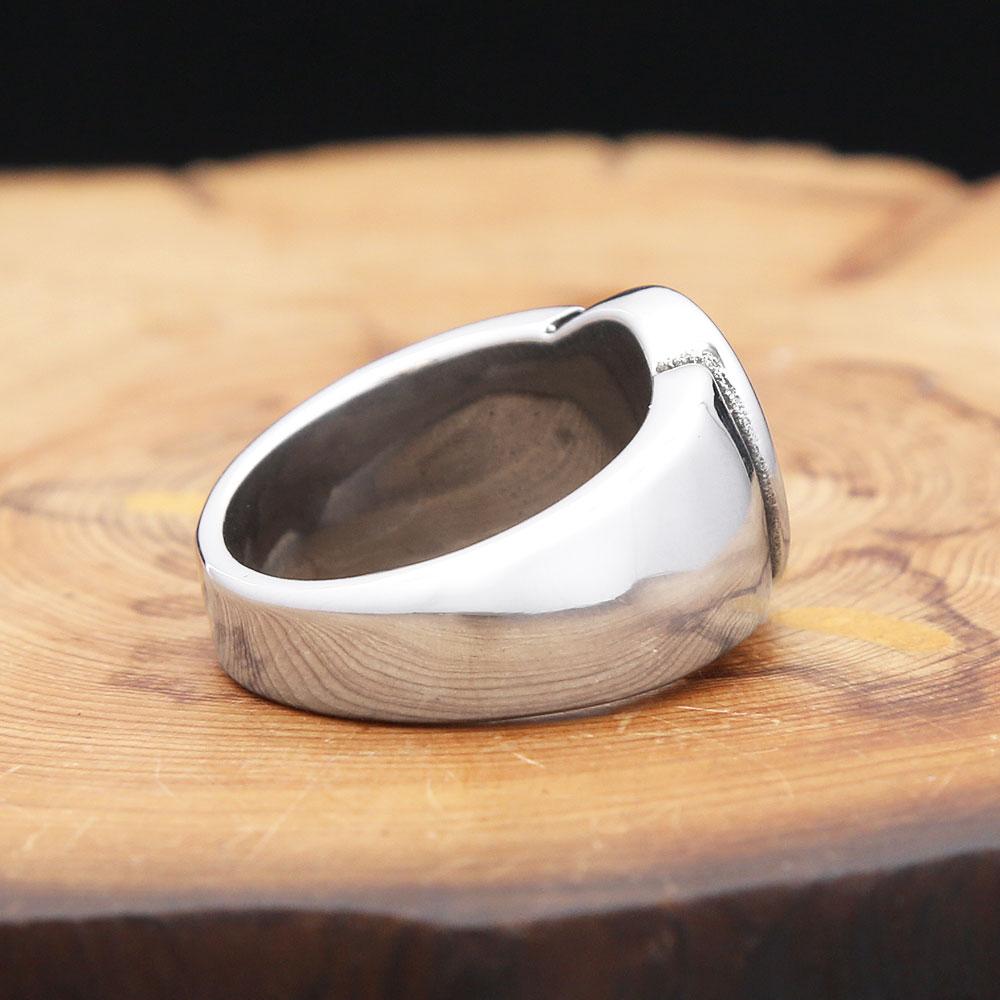 Punk Vintage Number Black 8 Eight Pool Billiard Ball Gear Rings For Men Women Stainless Steel Hip Hop Party Jewelry Dropshipping