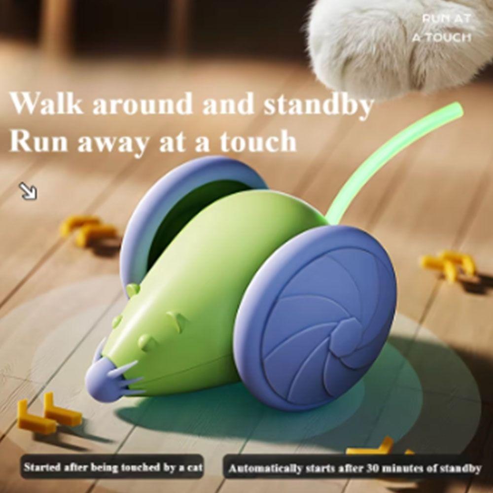 Lazy Interaction Electric Mouse Cat Toy Interactive Simulated Mouse Toy  Cats
