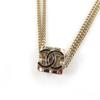 Excellent Necklace COCO Mark Cube Gold Women A22K Used