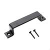 Barn Door Handle Pull Easily Install for Wooden Fences Shed Carbon Steel Black Rustic with