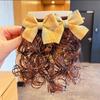 2Pcs Curly Children's Bow Wig Princess Bowknot Hairclip Fasion Baby Wig Hairpin  Daily