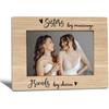 Sister Picture Frames, Bonus Sister in Law Gifts, Unbiological Sister Gifts, Wedding Photo Frame 4x6 from Bride, Sisters by Marriage Friends by
