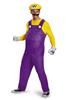 Super Mario Wario Deluxe Costume for Men Adults Halloween Cosplay Disguise Costume Video Game Bros.