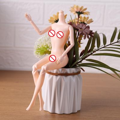 Тело куклы 27 см, 13 шарниров, для игрушки куклы BJD, кукла для торта с обнаженным телом (белый)