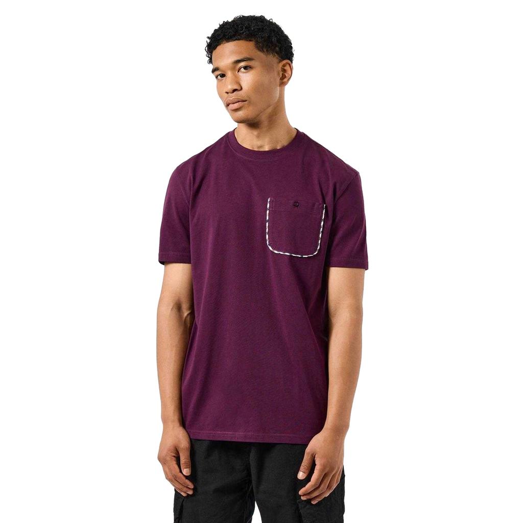 Weekend Offender Mens Sutton Checked Chest Pocket T-Shirt