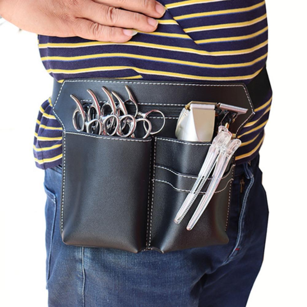Парикмахерские зажимы Чехол-расческа Сумки из ПУ кожи Держатель Инструмент Сумка для парикмахерских ножниц Парикмахеры