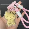 Наклейка на телефон Hello Kitty из чистого золота 999 пробы и Брелок-подвеска Принцесса Кошка - Подарок на День Рождения