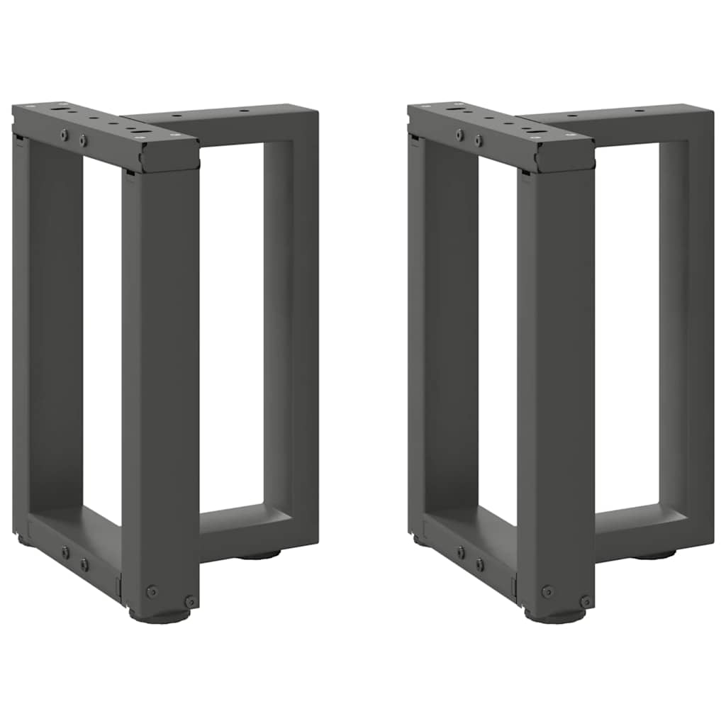 Vidaxl Nogi Do Stolika Kawowego, 2 Pcs., Antracyt, 38X25X(42-43) Cm