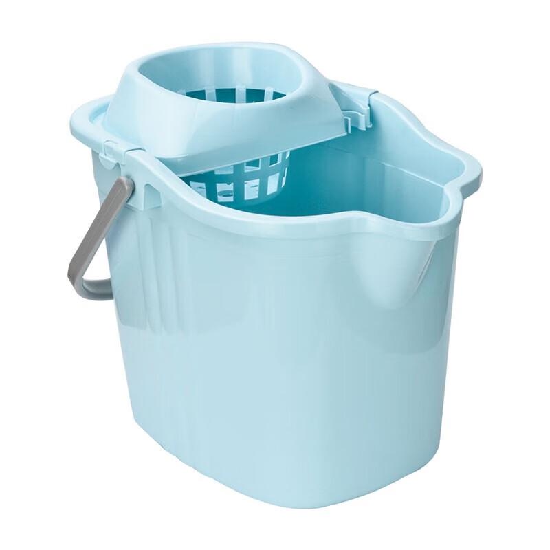 Blue Mop Bucket and Absorbent Mop Set