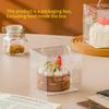 Высокопрозрачная интегрированная ручная коробка для торта, несколько спецификаций на выбор, бумажный стаканчик для кексов, упаковочная коробка, витрина для печеного десерта, подарочный кейс