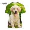 Футболка Лабрадор Ретривер Летняя Мода Домашний Питомец Собака Мужская Повседневная с Коротким Рукавом Топ с 3D Принтом