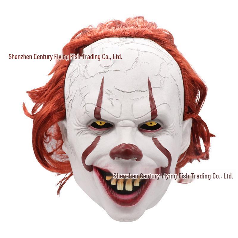 Jingle Jangle Demon Clown Mask - Halloween Ghost Face Headgear
