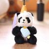 Кукольный кулон Брелок Мультяшный Форма панды Плюшевая кукла Держатель для ключей Легкий брелок Декоративный аксессуар для сумки