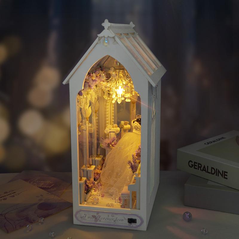 Tianyu TC21 Вечная нежность DIY Миниатюрный дом Подставка для книг - Креативная модель для сборки ручной работы для подарка на Циси, день рождения