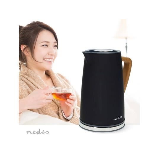Электрический чайник - NEDIS - KAWK510EBK - 1,7 литра - 2200 Вт - Вращающееся основание 360°
