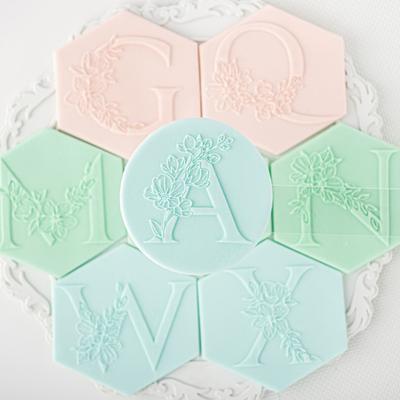 Резак для печенья с антипригарным покрытием DIY Mini 26 Capital Cookie Stamp для печенья