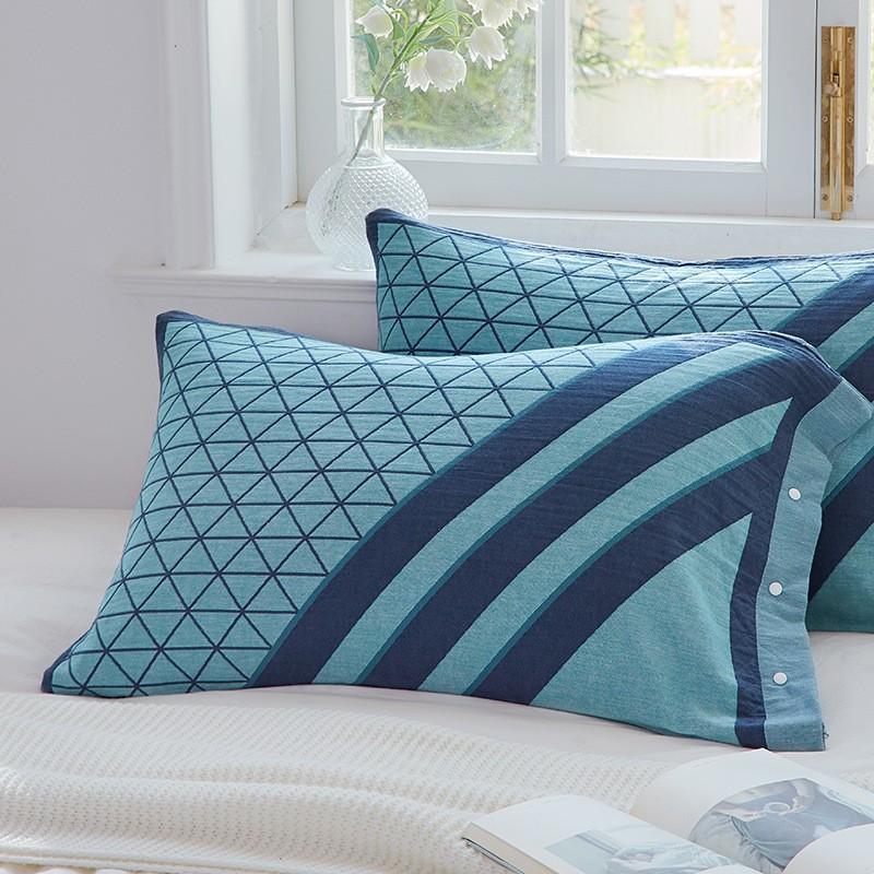 2 шт. 100% марля хлопок супер мягкая наволочка 50x75 см дышащая наволочка для пар декоративное постельное белье спальня домашнее использование