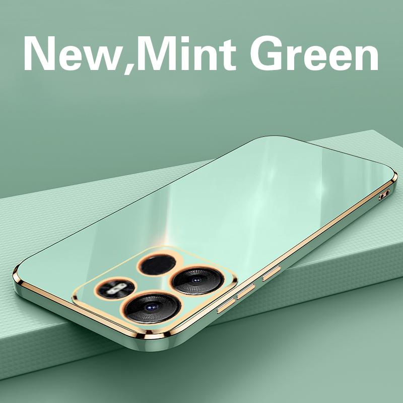 For Tecno Spark Go 2023 Pop 5 LTE Case Protective Electroplating Shockproof Infinix Smart 7 6Plus Case Cover Silicone TPU Soft