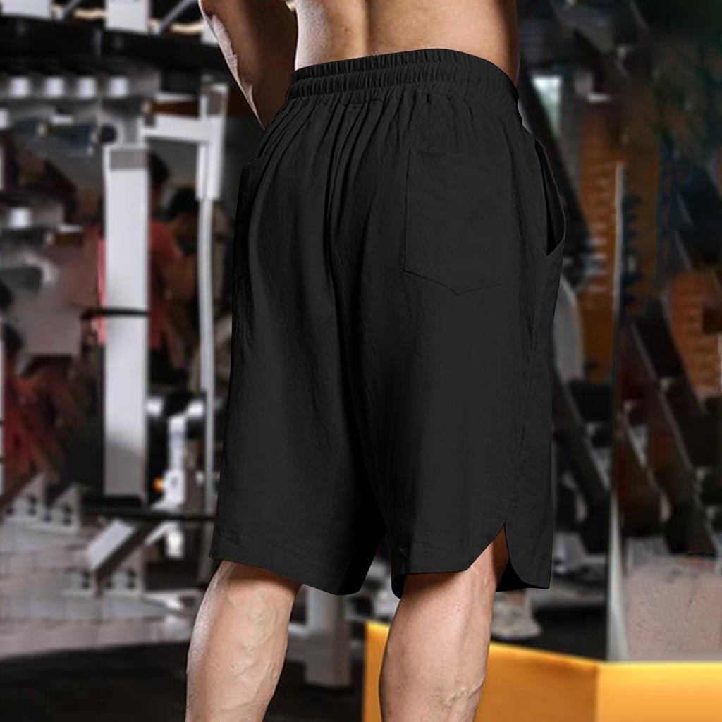 Мужские повседневные шорты на шнурке Мужские дышащие шорты из хлопка и льна