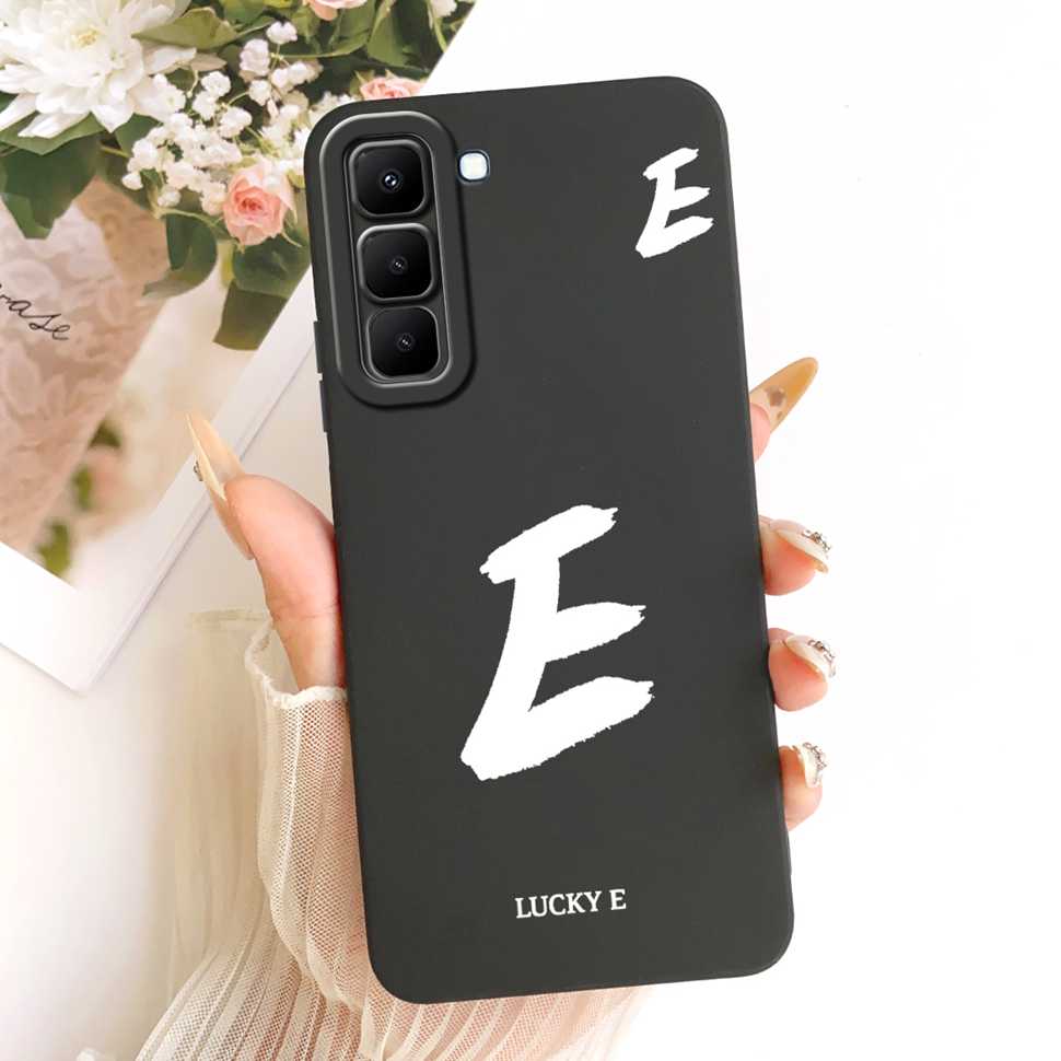For Infinix Hot 70 5G X6895 Case New Design Letters A-Z Silicone Back Cover For Infinix Hot70 HOT 70 5G Phone Cases Bumper
