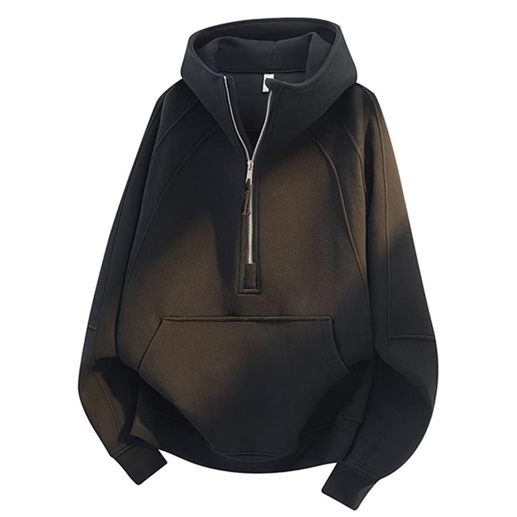 Men's  Long  Sleeves  Leisure  Sports  Half  Zipper  Hooded  Hood  Hoodie
