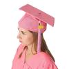 Выпускной колпак с кисточкой 2025 года, выпускной колпак унисекс для взрослых 2025 года, матовый для бакалавра средней школы