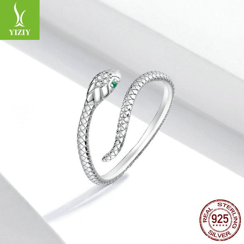 Коллекция открытых колец из серебра S925, кольцо с крылом, отпечатком лапы, регулируемое кольцо