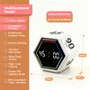 Cube Visual Flip Timer 199 Min 6 Preset Time Gravity Sensor Timer Countdown Kitchen Study Mini Digital Timer Clock Alarm Clock3