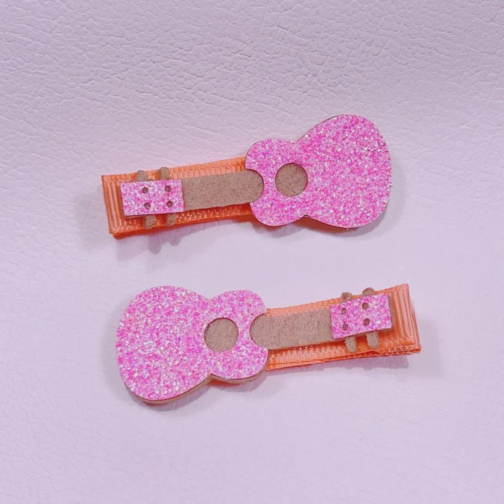 Детские блестящие аксессуары для волос с животными: Заколки-невидимки «Кролик», «Бабочка», «Гитара», «Щенок»