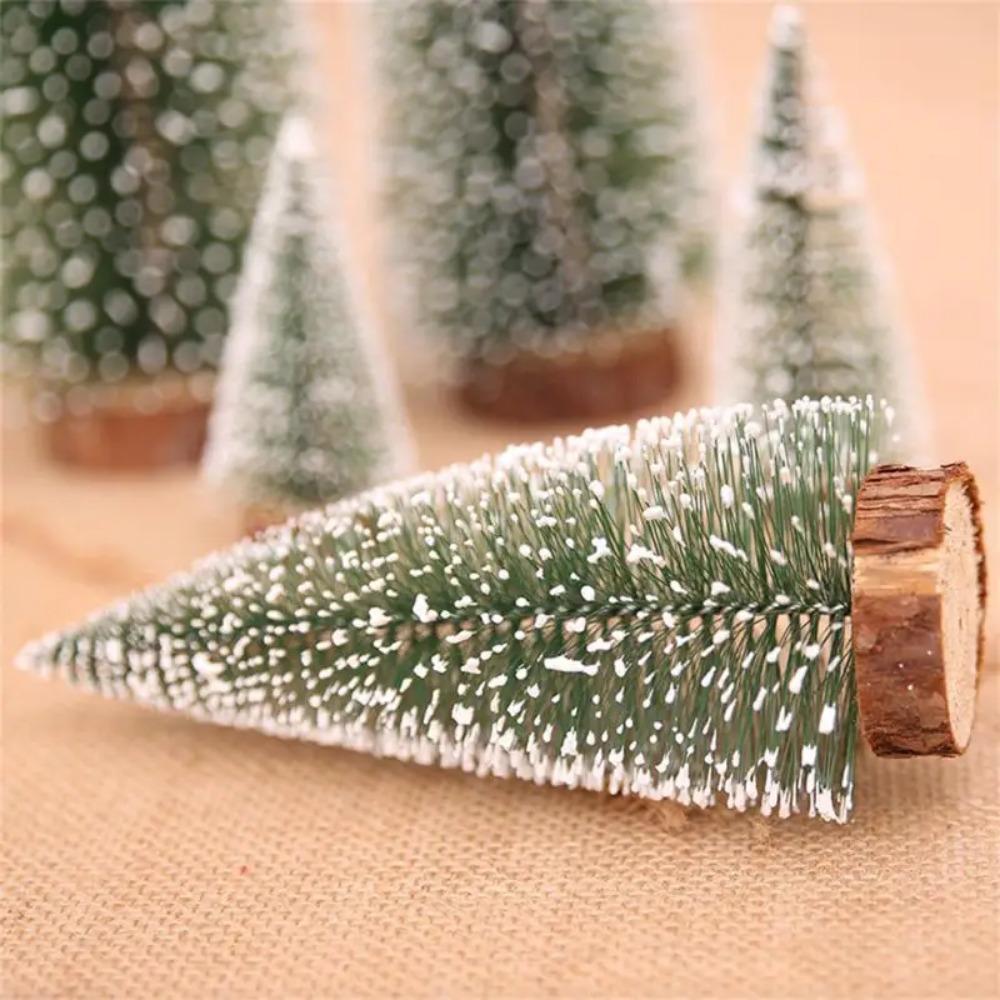 Mini Christmas Tree Sisal Silk Cedar Small Xmas Tree For Home Room Decor Gold Silver Blue Green White Mini Tree