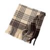 Кашемировый клетчатый шарф Премиальная теплая шаль Женский Роскошный Женский