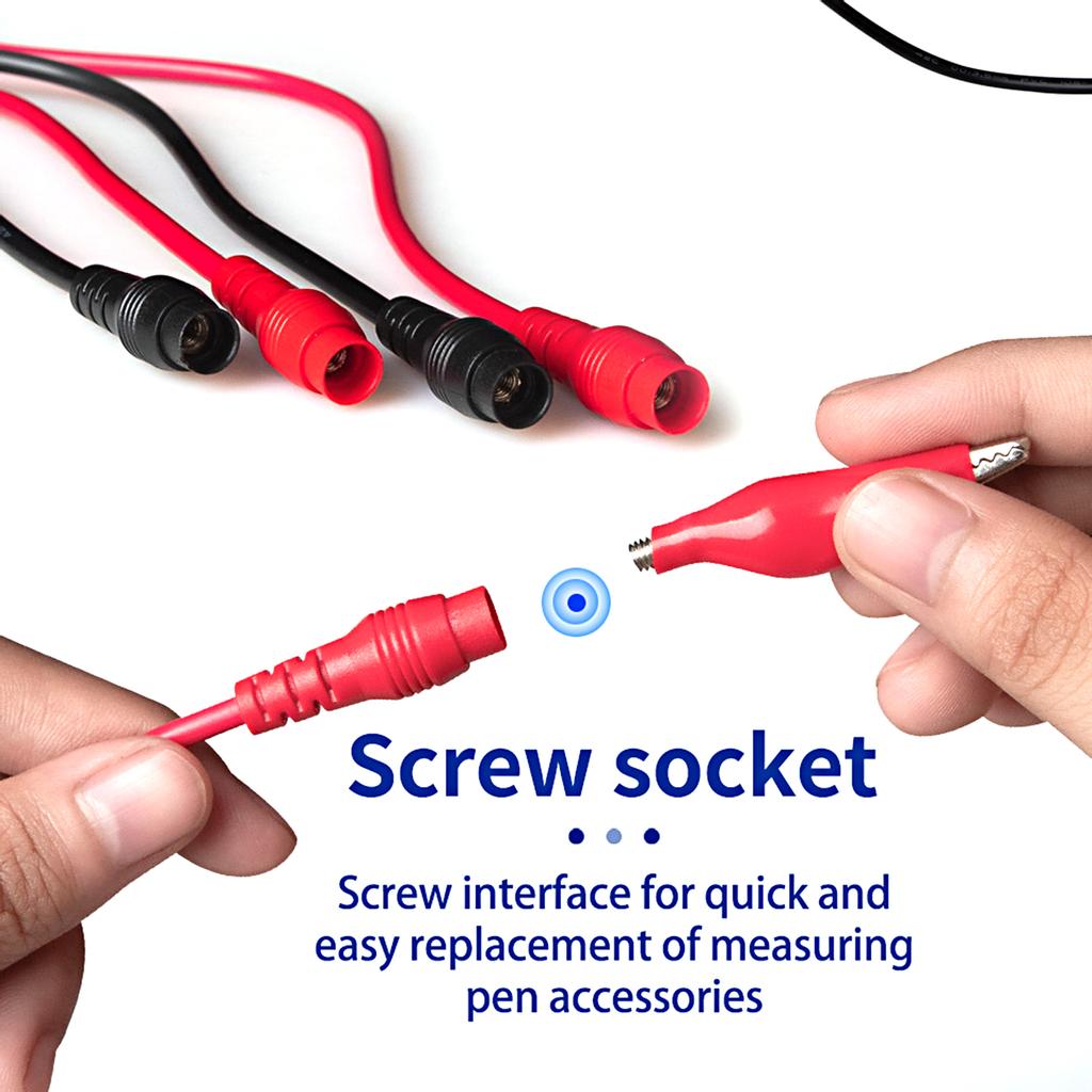 16Pcs Multifunctional Digital Test Lead Set Super Sharp Tips Silicone Test Lines Electronic Test