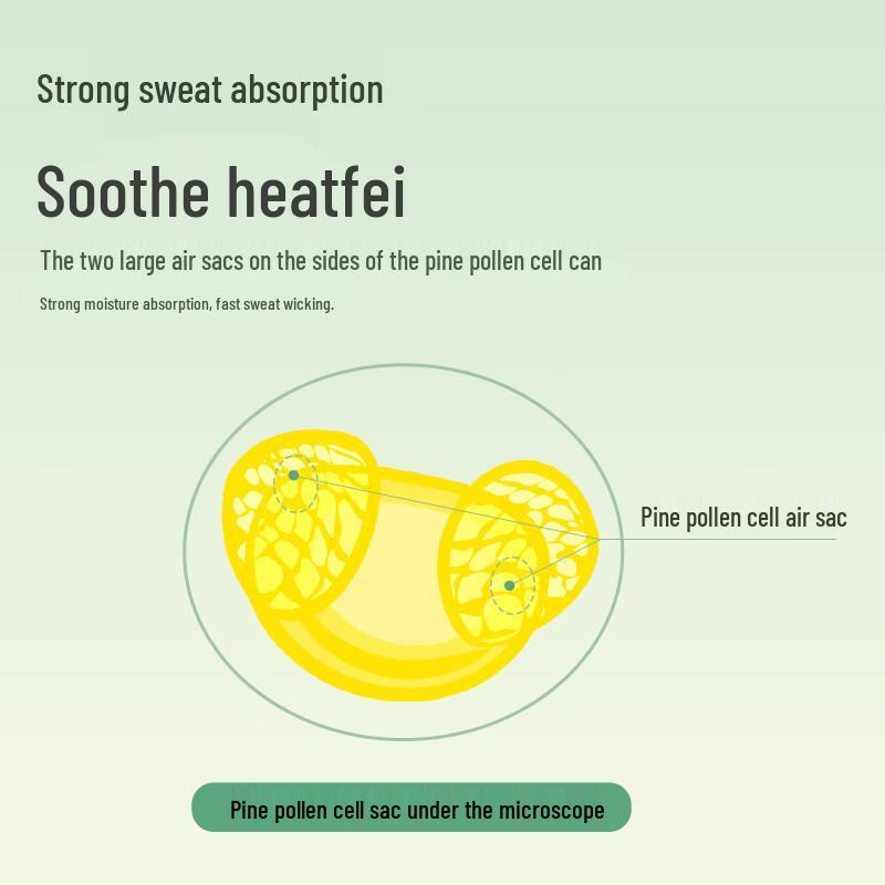 Songda Pine Pollen Prickly Heat Powder for Babies, 52g – Natural Talcum Baby Skincare, Non-Corn Starch.