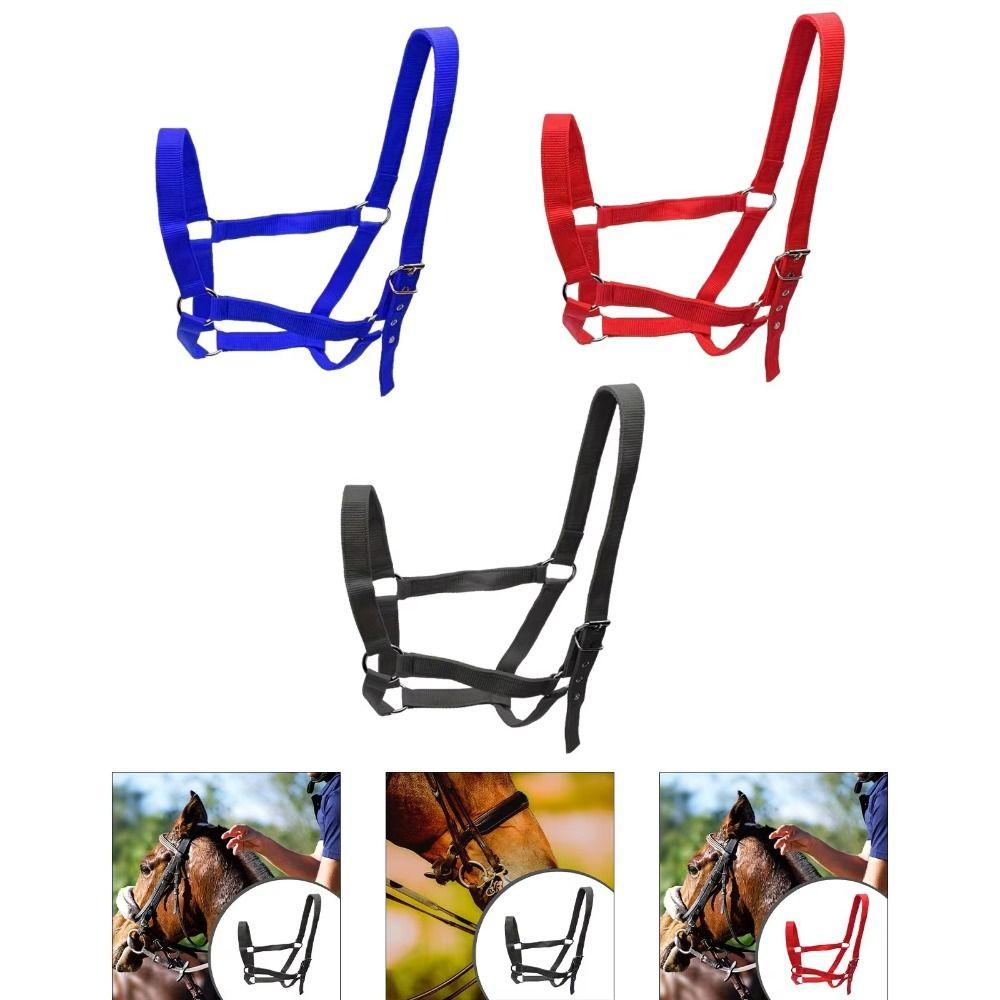 Adjustable Horse Halter Durable Horse Training Rope Professional Equestrian Bridle Pasture