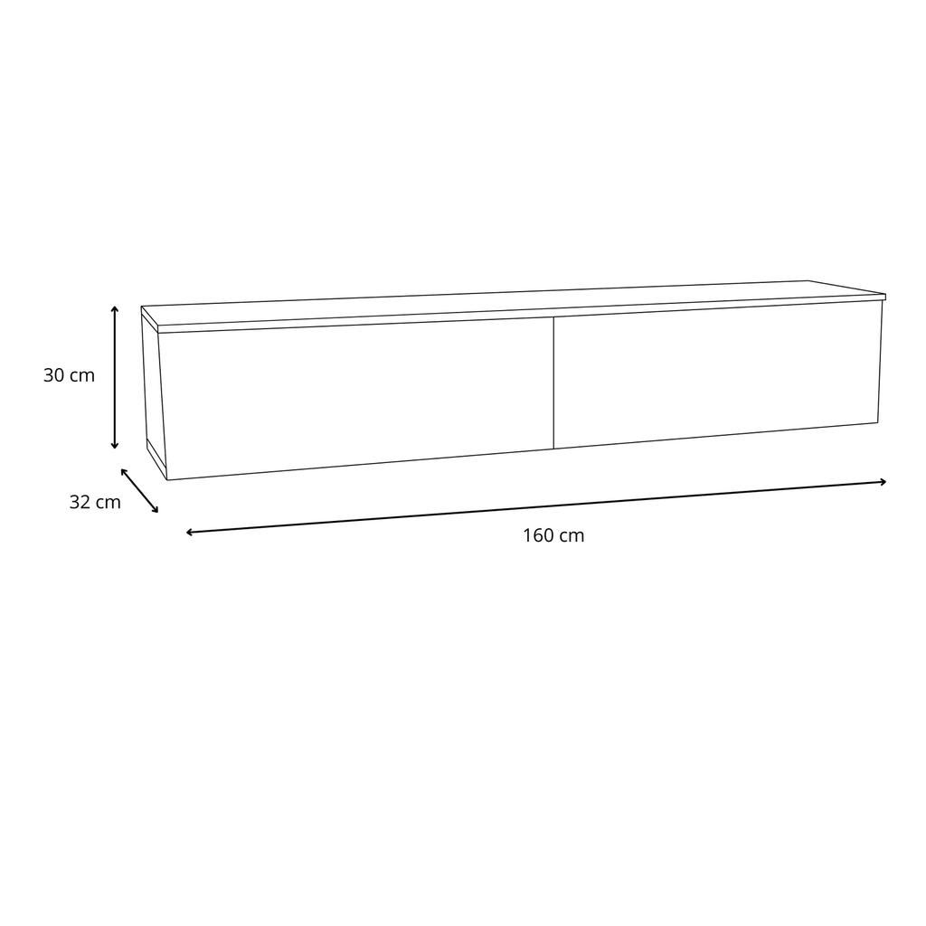 RTV cabinet Nicole 160 cm - color White