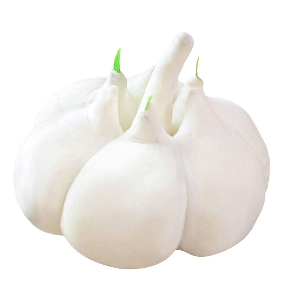 Garlic Plush Pillow, 15.7 Inch Garlic Plush Toy, Vegetable Stuffed Pillow For Home Living Room Bedroom Decor, Soft Pillow Toy For Boys Girls Kids