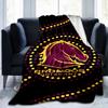 Плед Brisbane Broncos Подходит для диванов, кроватей, офисов и кемпинга - Идеальный подарок на Хэллоуин, Рождество