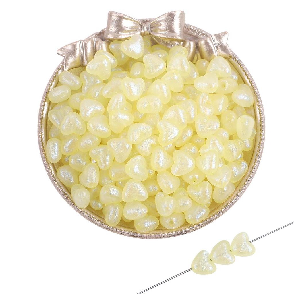 35-50 шт./пакет, 11 мм, пластиковые акриловые бусины в виде звезды и сердца для ожерелья, браслета, бусины для изготовления ювелирных изделий своими руками