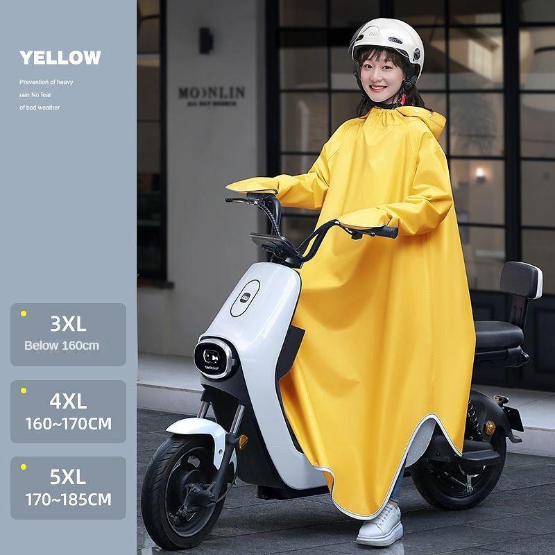 Плащ с электрической батареей, длинный плащ для мотоцикла унисекс, непромокаемый одиночный плащ для всего тела, пончо для верховой езды