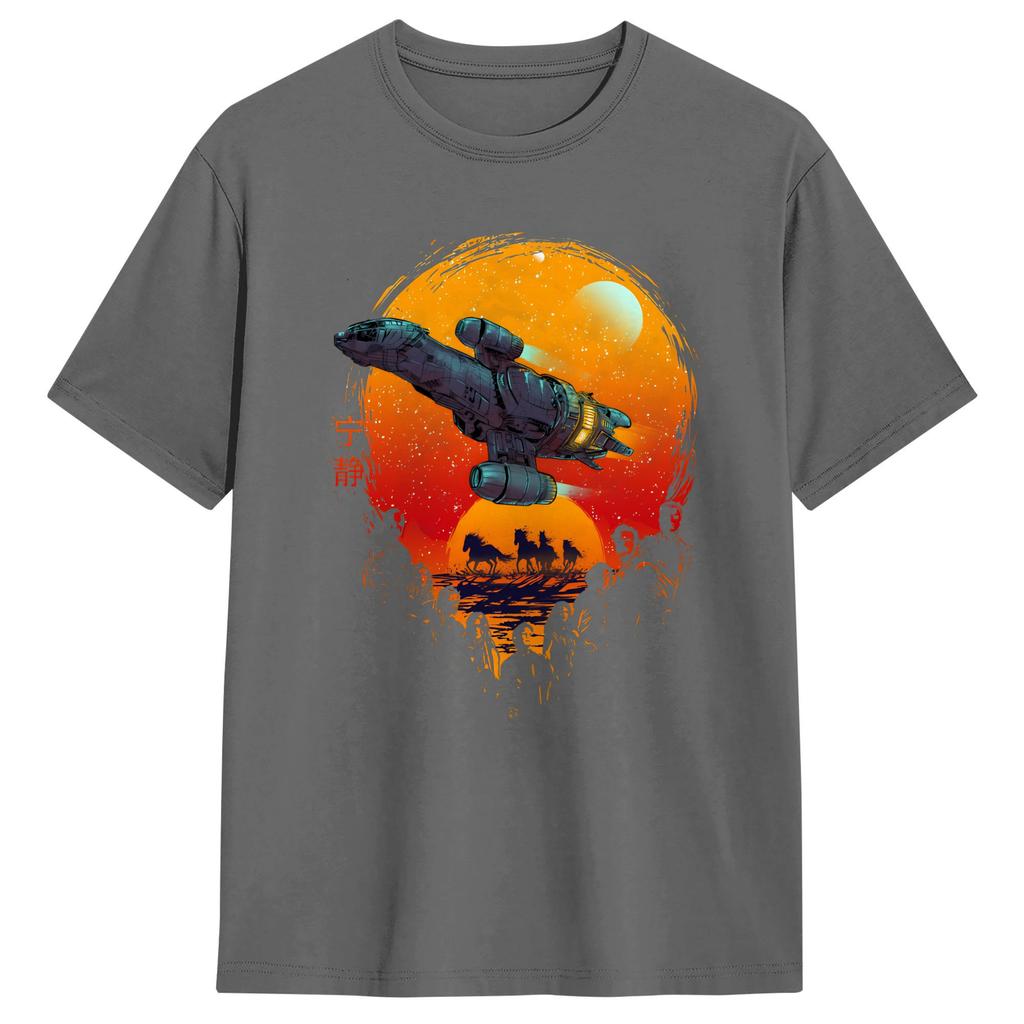Firefly Serenity Cant Take The Sky From Me Unisexs T Shirts Novelty Tees Short Sleeve Round Collar TShirts Pure Cotton Clothes
