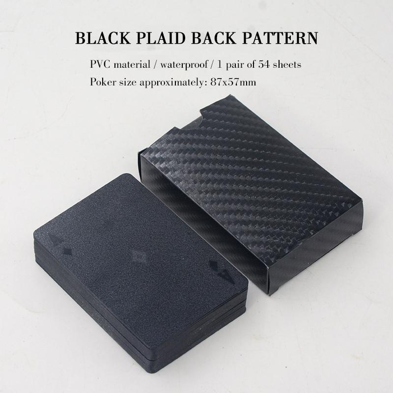 Игральные карты из 100% ПВХ, пластиковые карты для покера, водонепроницаемая покерная игра в техасский холдем, блэкджек, дропшиппинг, золотая карточная настольная игра