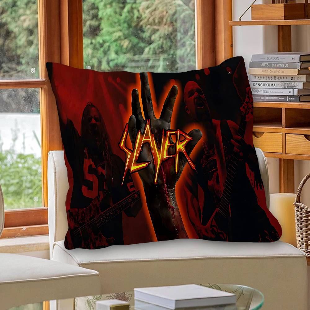Slayer Тяжелый Металл Группа Музыка Персонализированная Подушка Чехол от Пыли Спальня Детская Вечеринка Украшение Наволочка День Рождения Детский Подарок