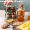 4 Grids Cute Bear Ice Cube Making Mold DIY Ice Cream Tools Silicone Bear Shape Ice Cube Tray