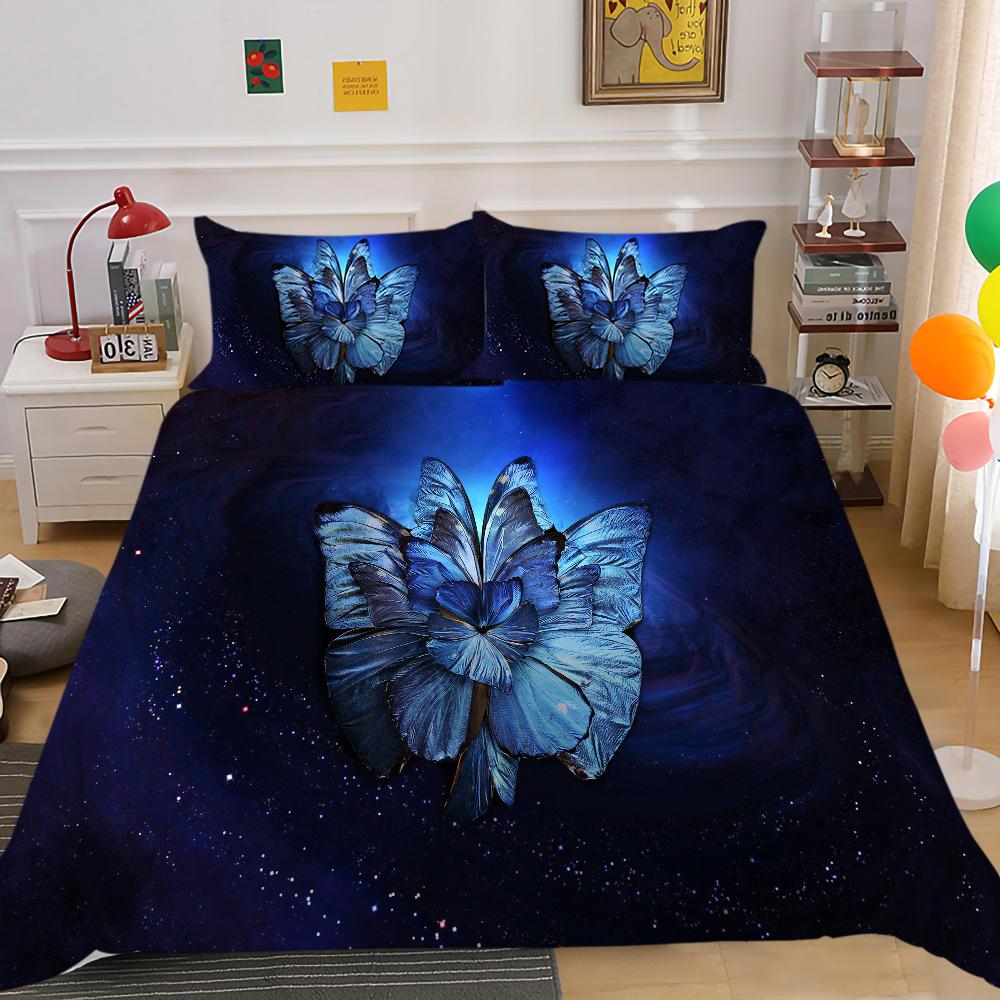 Home Bedding Set 3D Digital Printing Full-size King Bed Double Bed Adult Children Bedroom Quilt Cover and Pillowcase Bedding
