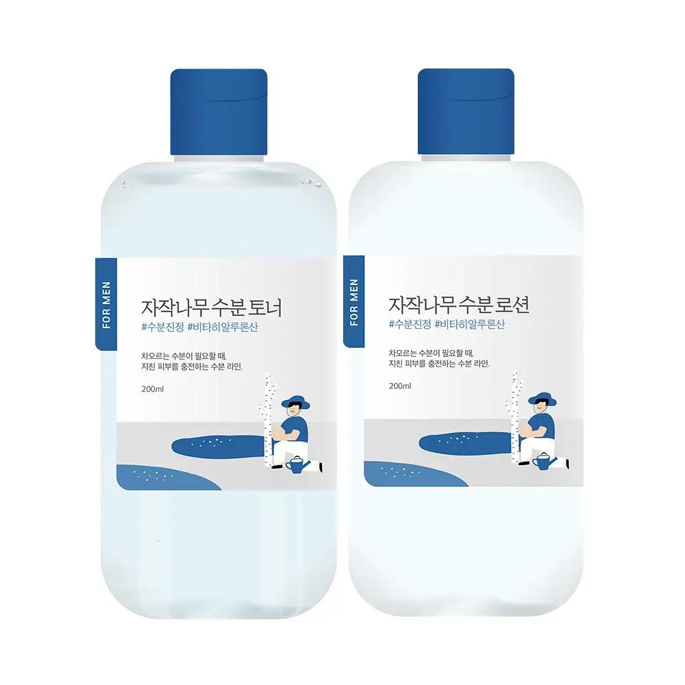 ROUND LAB For Men Birch Juice Toner & Lotion Set Hydrating Care (+Shaving Foam 40ml)