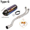 Full Systems For Yamaha TMAX 500 T-MAX 500 T MAX500 2001 - 2007 Motorcycle Exhaust Escape Fornt Mid Link Pipe Muffler DB Killer