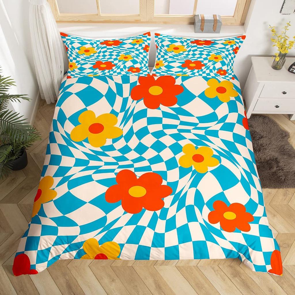 Colorful Dog Paw Three-Piece Quilt Cover 3D Digital Printing Bedding Cover Pet Animal Bed Cover
